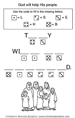 Sunday school activity about Isaiah for ages 3-6