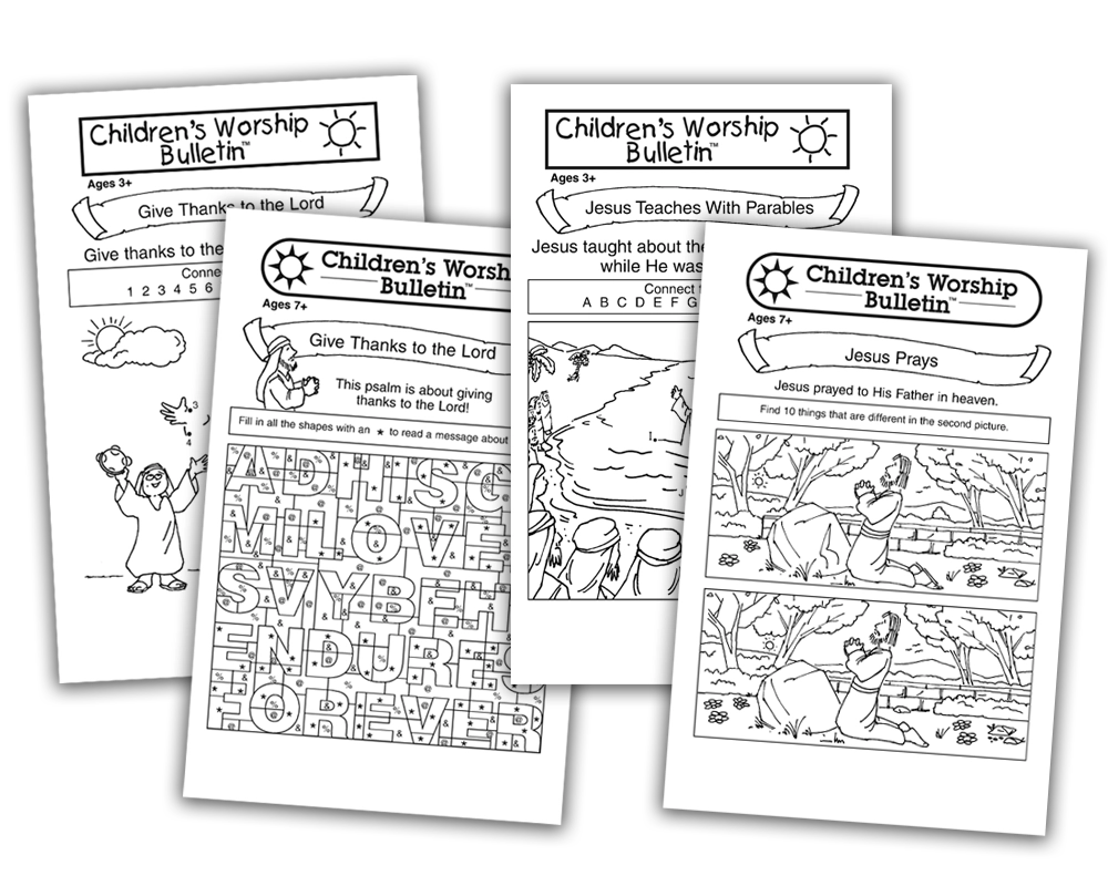 Downloadable bulletin samples for both age groups download free kids worship bulletins – ages 3-12 | children's