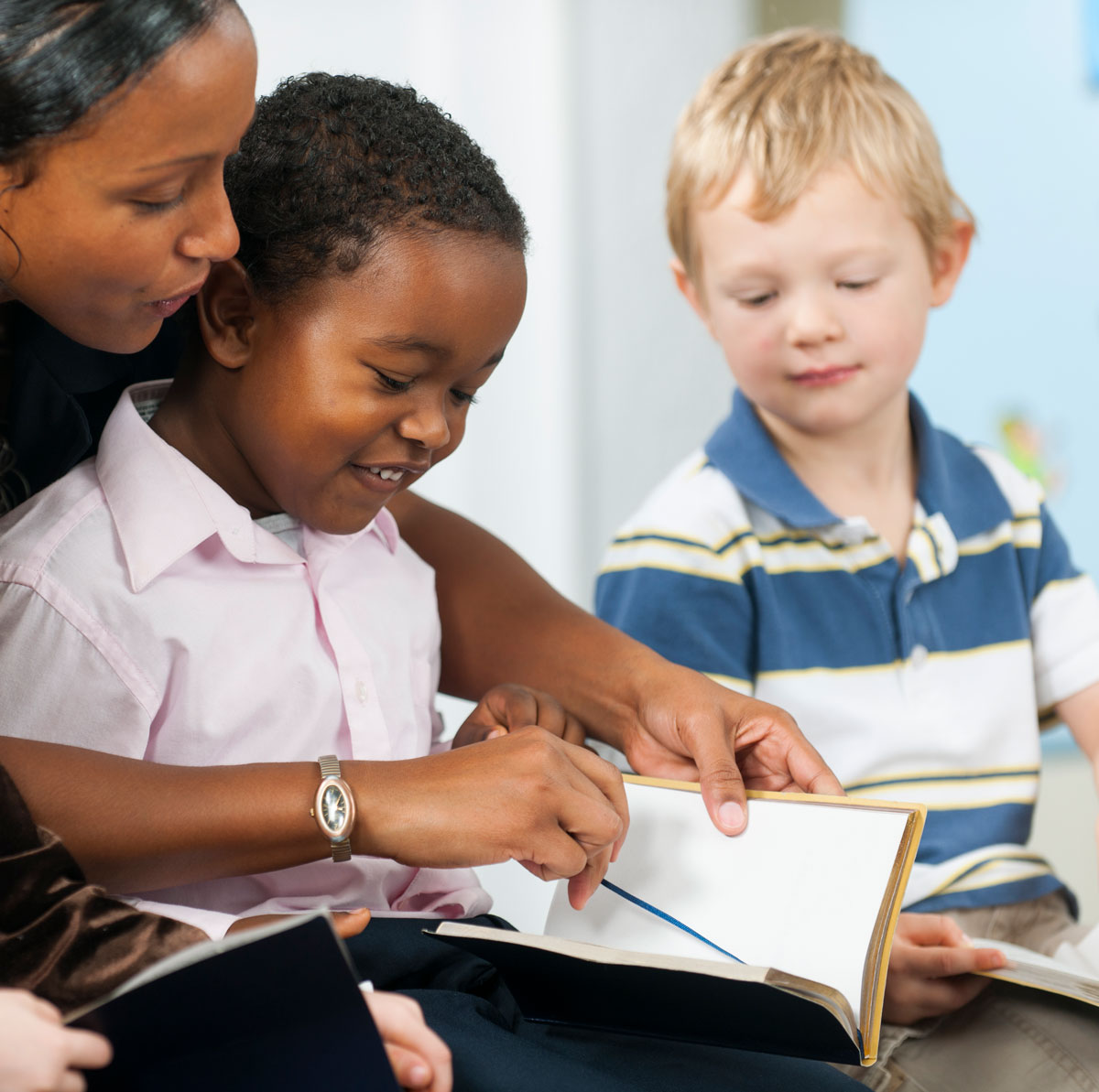 Sunday School Activities Children's Bulletins teacher helping young students