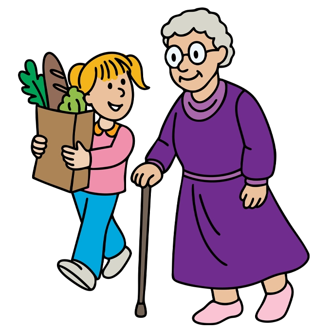 Teaching kids about grace by showing care and love to others