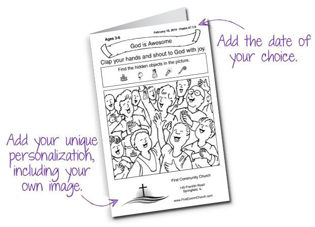 Children S Worship Bulletins