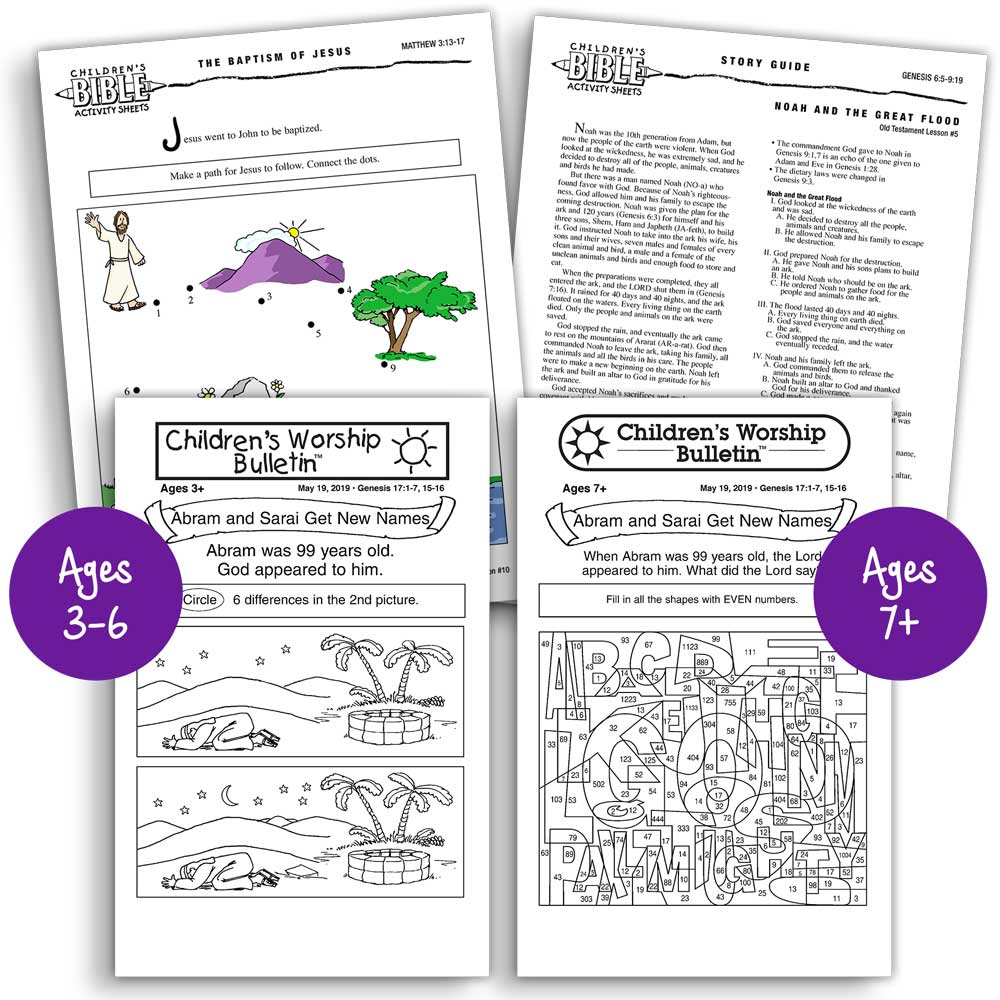 Christian Homeschool Bible Based Activities Samples