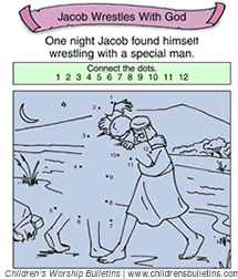 Sunday school activity about Jacob for ages 3-6