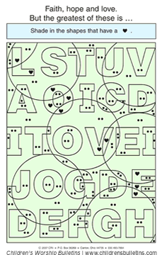 Games for Sunday School kids ages 3-6 Sunday School Games About Love for Ages 3-6