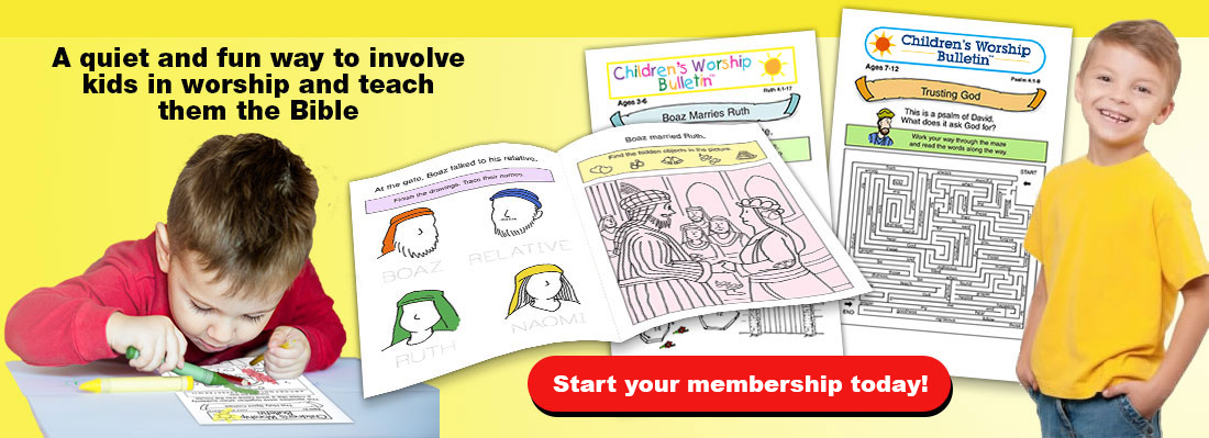 children's church bulletin children's church bulletin