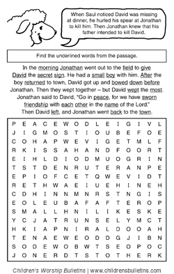 Sunday school activities about friendship 2