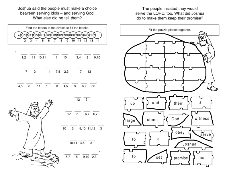 Youth sunday school lessons worksheets