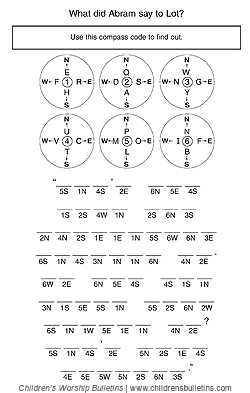 Sunday school activities about Abram and Lot Sunday school activities about Abram and Lot
