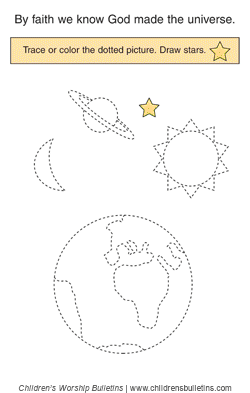 Sunday school activity about faith for ages 3-6 Sunday school activity about faith for ages 3-6