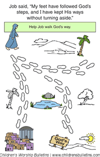 Sunday school activity about Job for ages 3-6 Sunday school activity about Job for ages 3-6