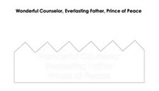 Children's church bulletin about Advent with crown for ages 3-6 Children's church bulletin about Advent with crown for ages 3-6