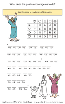 Children's church bulletin about Thanksgiving for ages 7-12 Children's church bulletin about Thanksgiving for ages 7-12